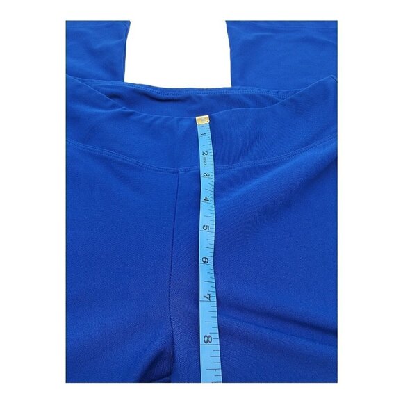 Nike Womens Royal Blue Dri Fit Pants Mid Calve Length Slightly Flared Legs Small - Picture 7 of 10